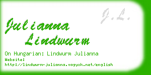 julianna lindwurm business card